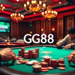 GG88 poker scene with vibrant chips and cards, capturing the essence of luxury in casino gaming.