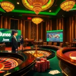 Players enjoying a high-stakes poker game at Jun88's luxurious online casino.