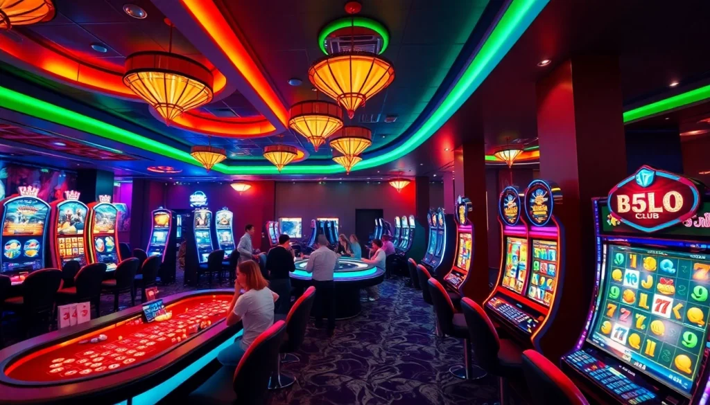 Experience the excitement at b52 club with vibrant gaming scenes and lively players.