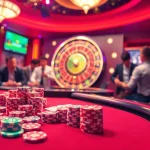 Players engaging with UU88 at a vibrant casino table, highlighting excitement and winning potential.