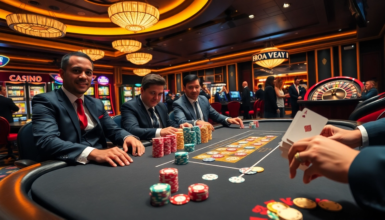 Experience the thrill of 8kbet top casinos with vibrant poker action and luxurious gaming settings.