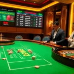Situs Judi Bola Piala Dunia 2027 highlights strategic betting at an upscale sports table.