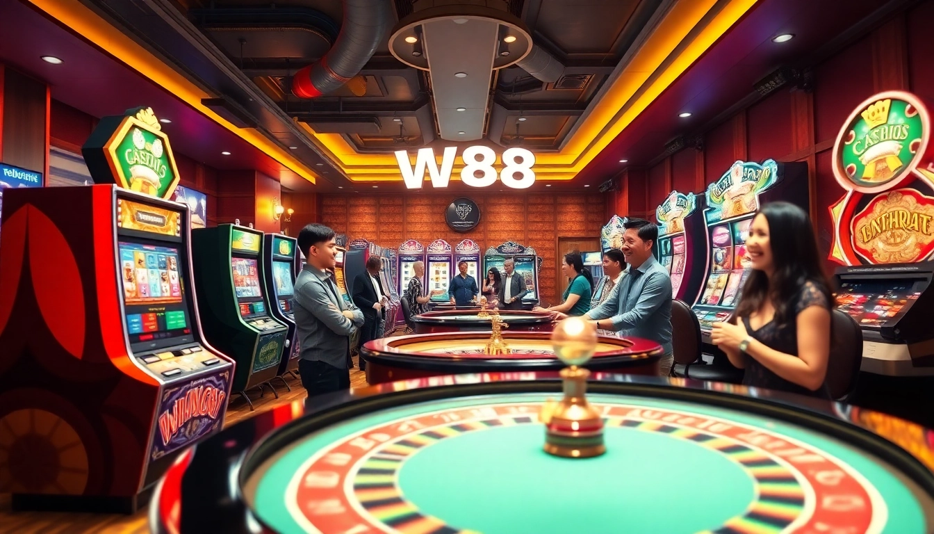 Exciting gaming experience at WW88 casino with players enjoying various games.