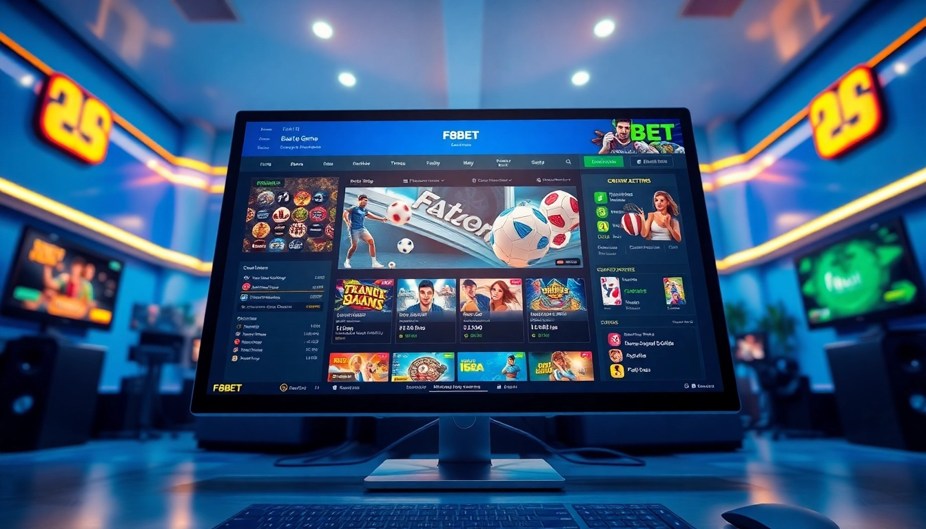 Explore the interactive betting interface on https://f8bet.io/, showcasing diverse gaming options and a user-friendly design.