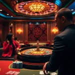 Players engaging in a thrilling casino experience at 88xx with a roulette wheel and poker chips.