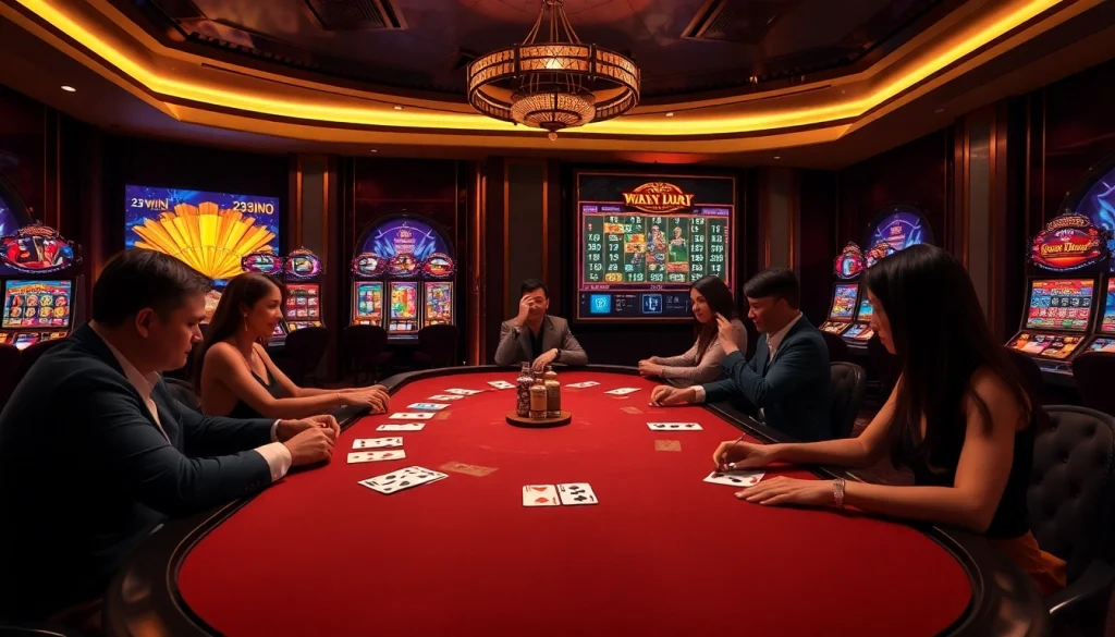 Experience luxury with 23win in a vibrant online casino showcasing engaging games and elegant design.