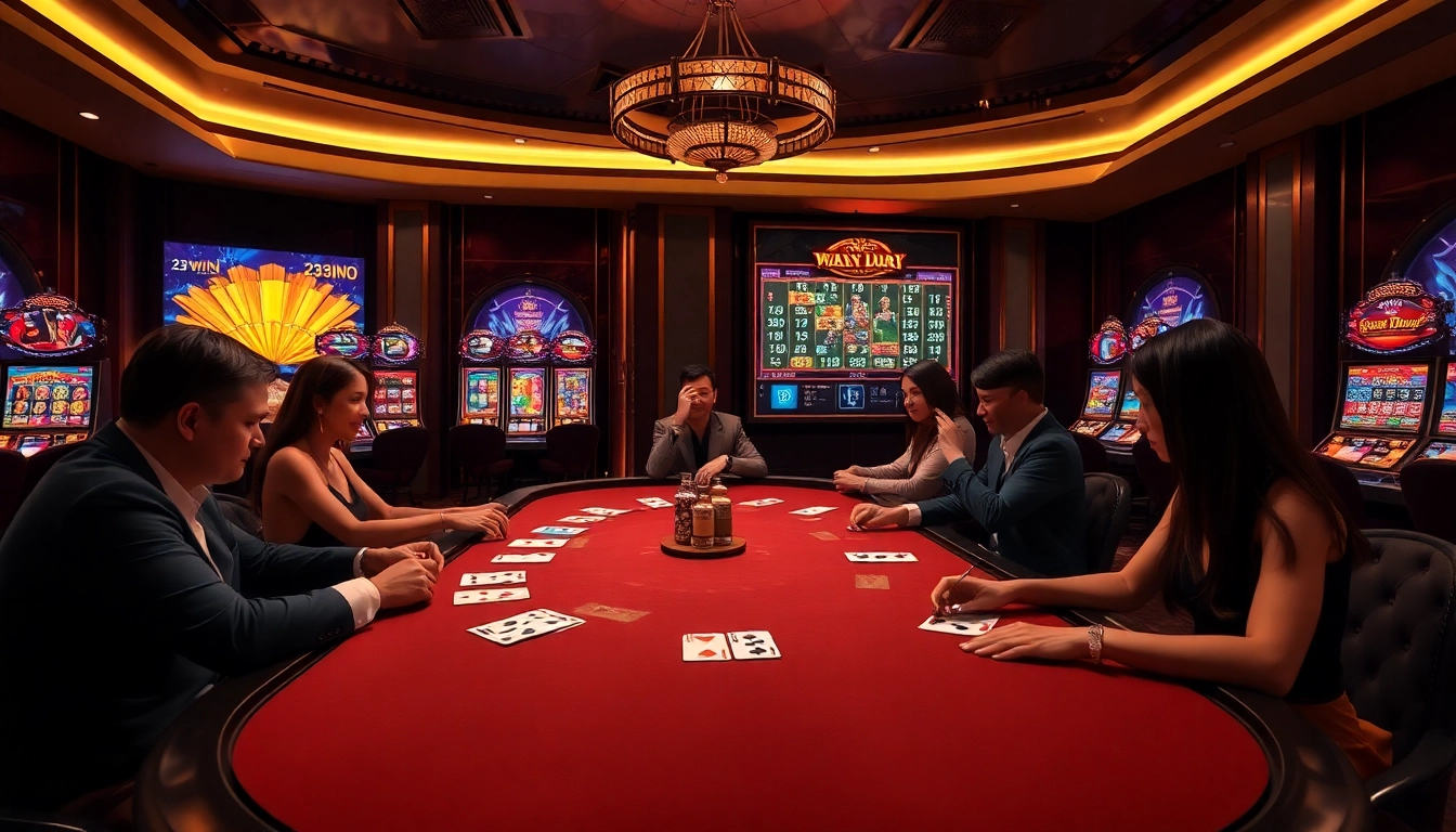 Experience luxury with 23win in a vibrant online casino showcasing engaging games and elegant design.