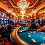 在優塔賭場裡，玩家專注於遊戲桌的激烈競爭。