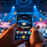 Dynamic gaming interface on mobile showcasing gemwin.it.com, featuring diverse online games and seamless user experience.