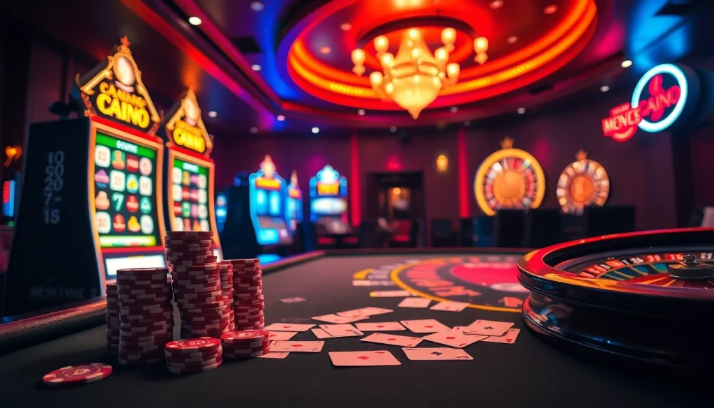 Experience the vibrant atmosphere of nhà cái fun79 with exciting casino tables and games.