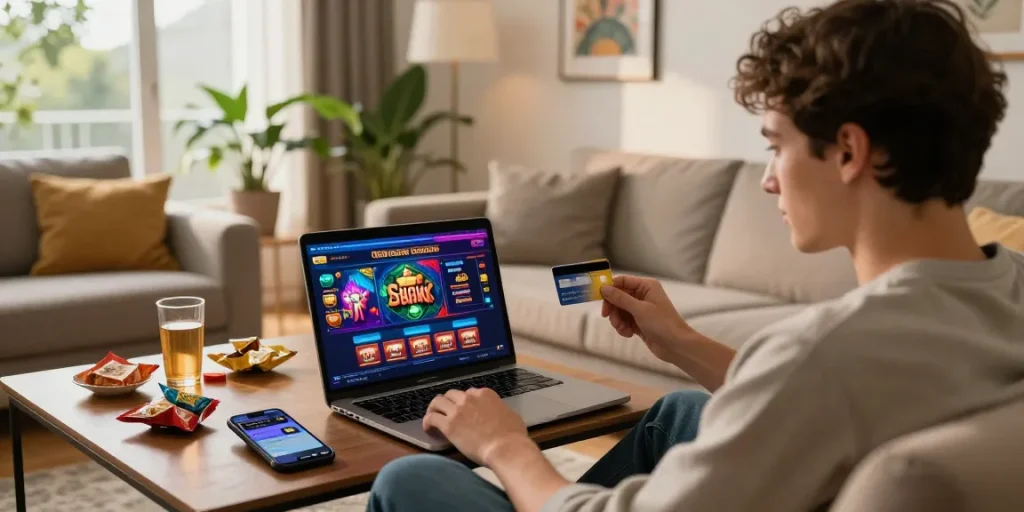 Experience the excitement of playing at credit card casinos from the comfort of home.